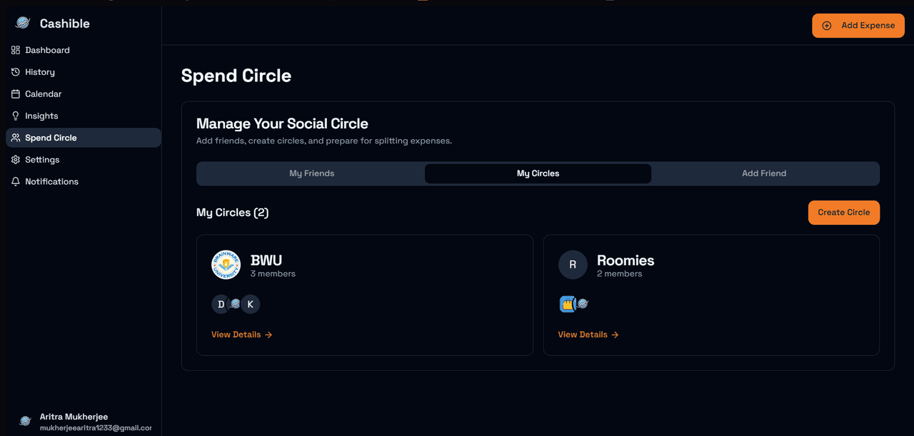 Spend Circles